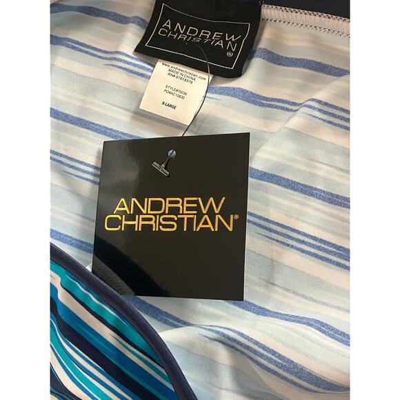 Andrew Christian Surf Stripe Bikini XL Extra Large - Picture 5 of 7